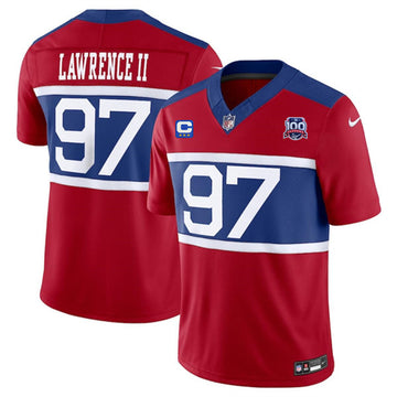 Dexter Lawrence II New York Giants red FUSE jersey