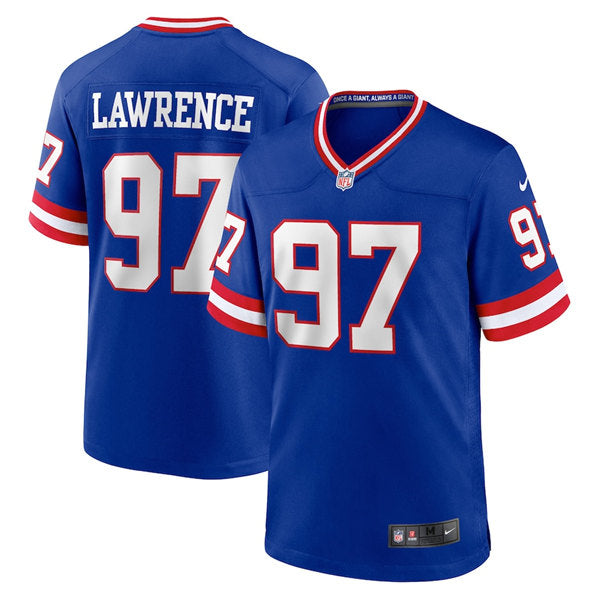 Dexter Lawrence New York Giants royal Game jersey