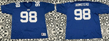 Jesse Armstead New York Giants blue jersey
