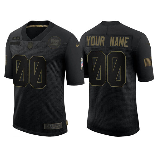 Custom New York Giants black Salute To Service jersey