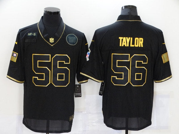 Custom New York Giants black Salute To Service jersey