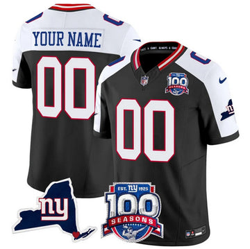 Custom New York Giants black FUSE jersey