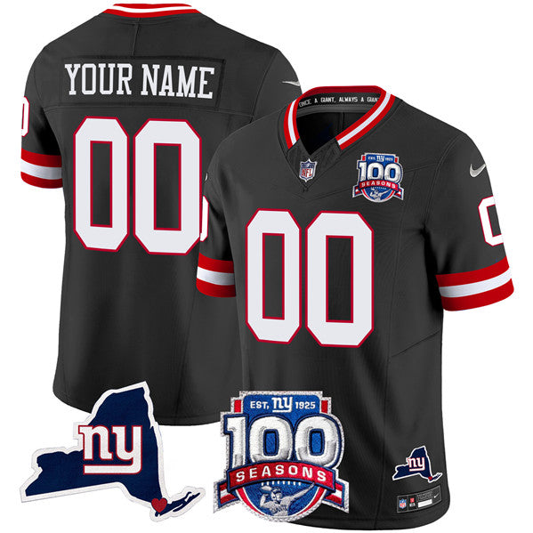 Custom New York Giants black FUSE jersey