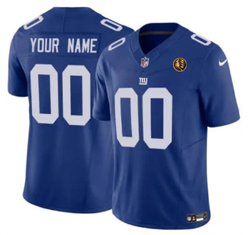 Custom New York Giants blue FUSE jersey
