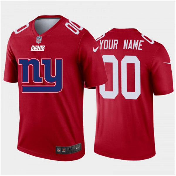 Custom New York Giants red Inverted Legend jersey