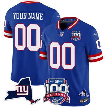 Custom New York Giants royal FUSE jersey
