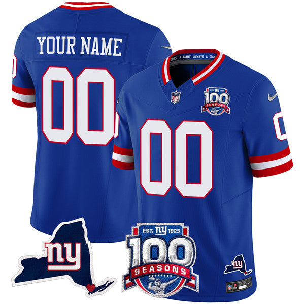 Custom New York Giants royal FUSE jersey