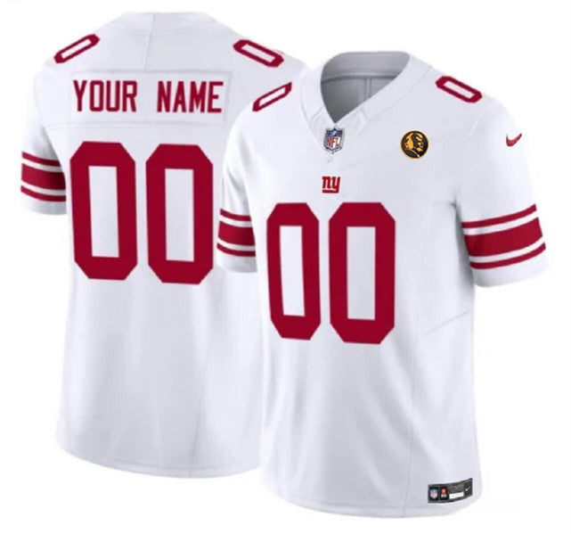 Custom New York Giants white FUSE jersey