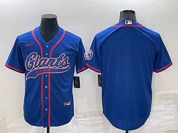 Custom New York Giants blue jersey