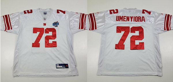 Custom New York Giants white jersey