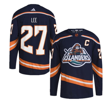 Anders Lee New York Islanders navy Reverse Retro jersey