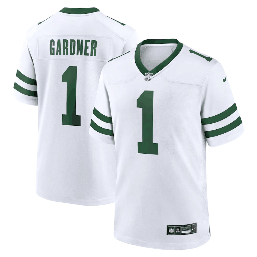 Ahmad Sauce Gardner New York Jets white Game jersey