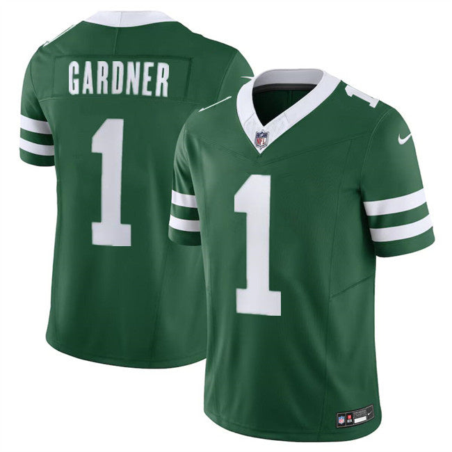 New York Jets #1 Sauce Gardner Green 2024 FUSE Jersey