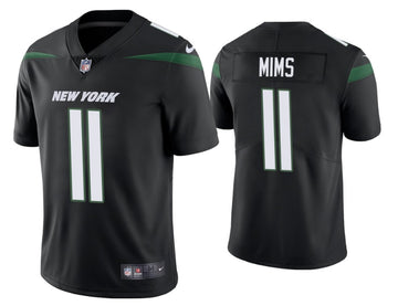 Denzel Mims New York Jets black jersey