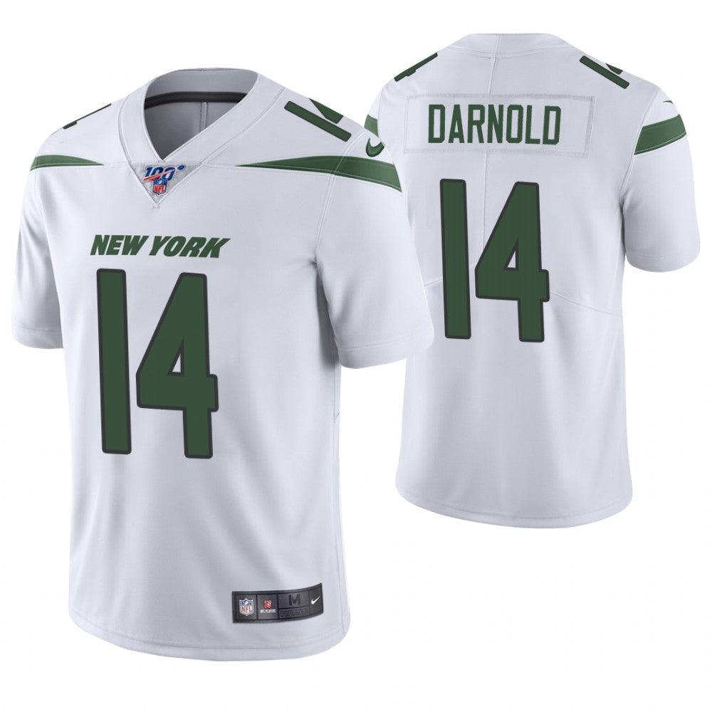 Sam Darnold New York Jets white jersey