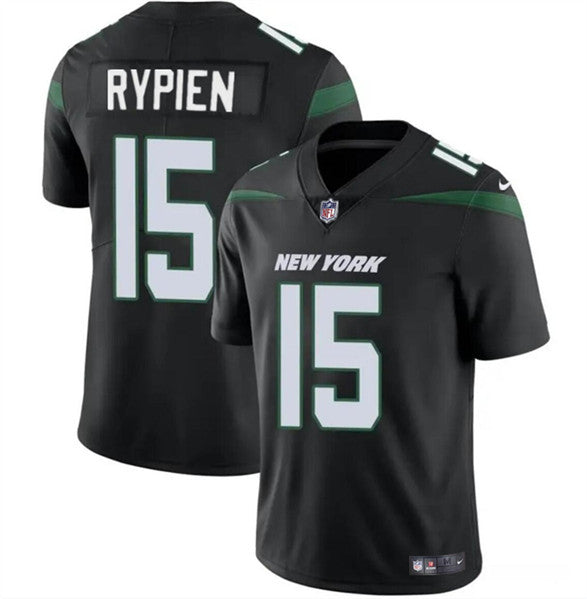 New York Jets #15 Brett Rypien Black Jersey