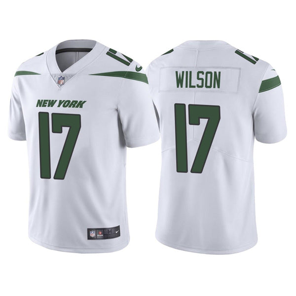 Garrett Wilson New York Jets white jersey