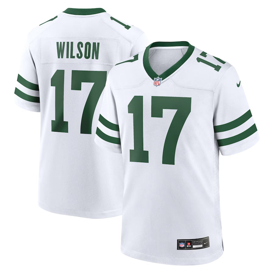 Garrett Wilson New York Jets white Game jersey
