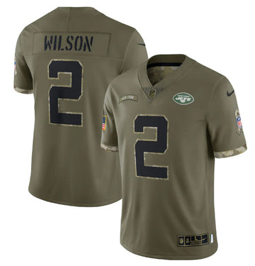Zach Wilson New York Jets olive Salute To Service jersey