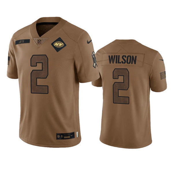 Zach Wilson New York Jets brown Salute To Service jersey