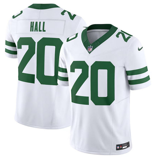 New York Jets #20 Breece Hall White 2023 FUSE Throwback Jersey