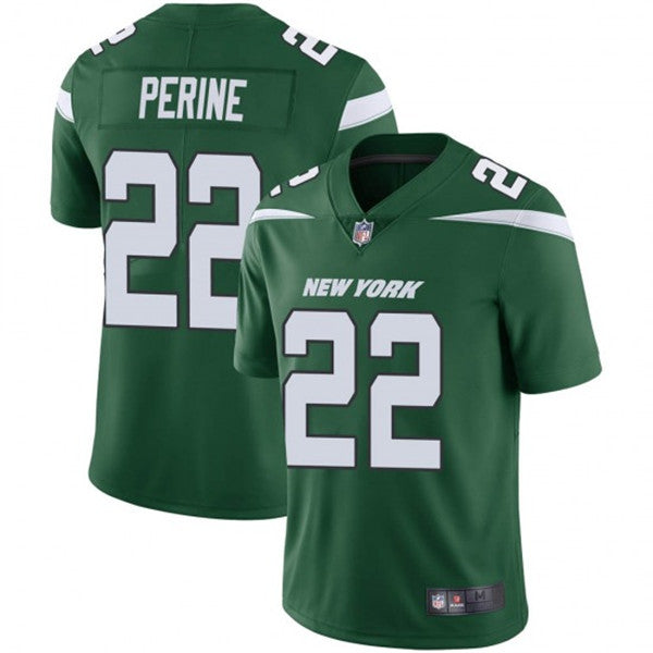 La'Mical Perine New York Jets green jersey