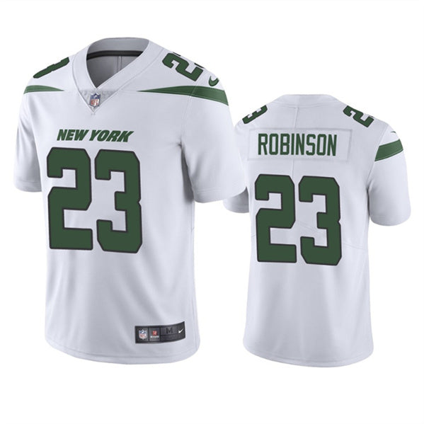 James Robinson New York Jets white jersey