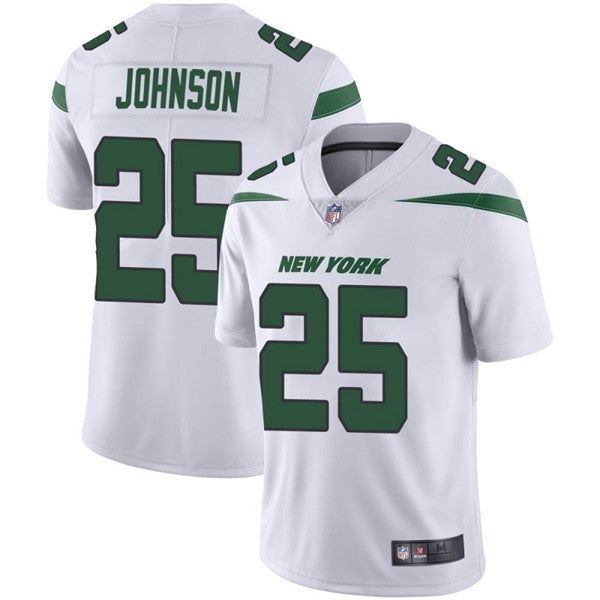 Ty Johnson New York Jets white jersey