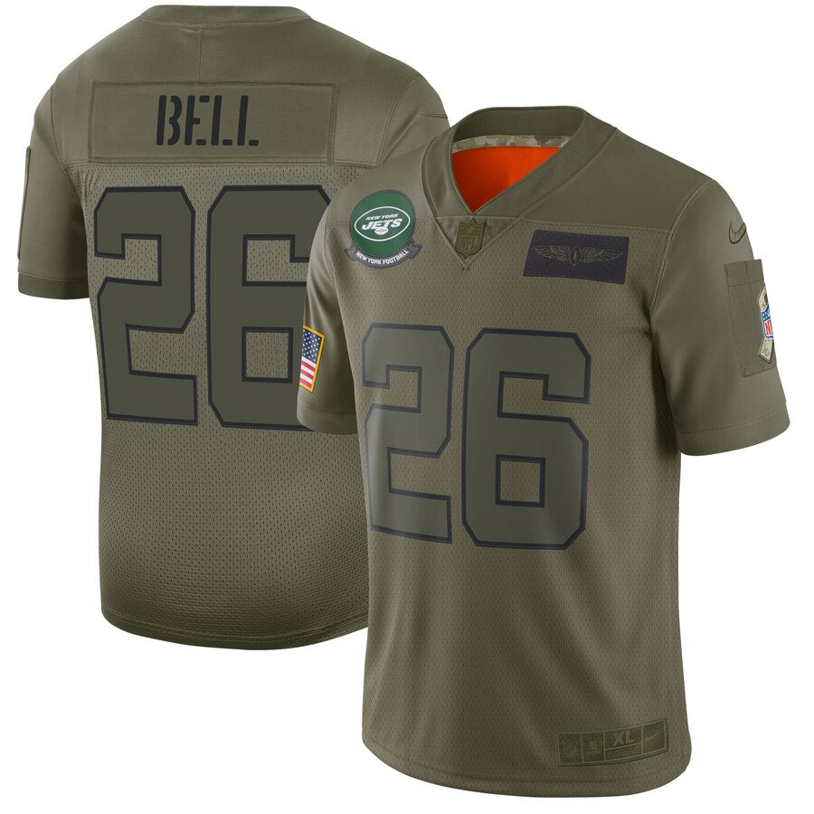 Le'Veon Bell New York Jets camo Salute To Service jersey