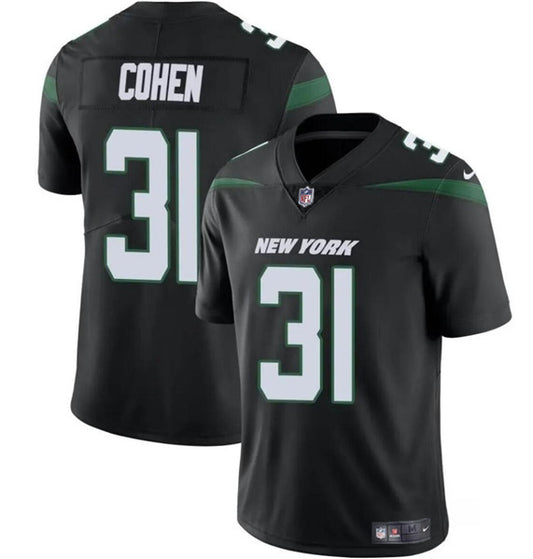 New York Jets #31 Tarik Cohen Black Jersey