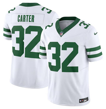Michael Carter New York Jets white FUSE jersey