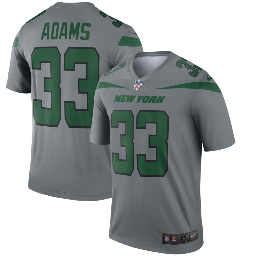Jamal Adams New York Jets gray Inverted Legend jersey