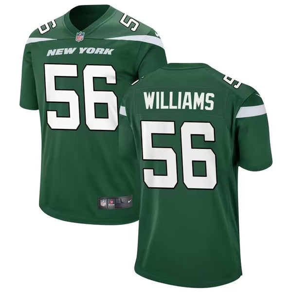 Quincy Williams New York Jets green Game jersey