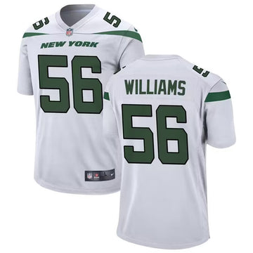Quincy Williams New York Jets white Game jersey