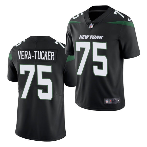 Alijah Vera-Tucker New York Jets black jersey