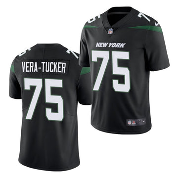 Alijah Vera-Tucker New York Jets black jersey