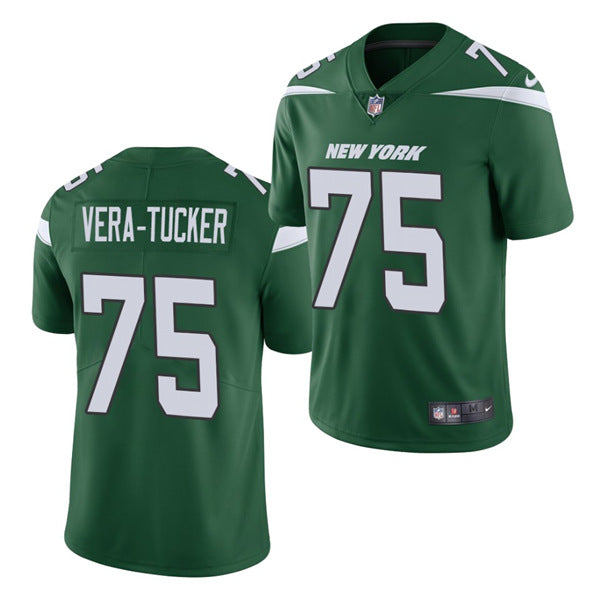Alijah Vera-Tucker New York Jets green jersey