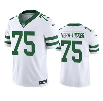 Alijah Vera-Tucker New York Jets white FUSE jersey