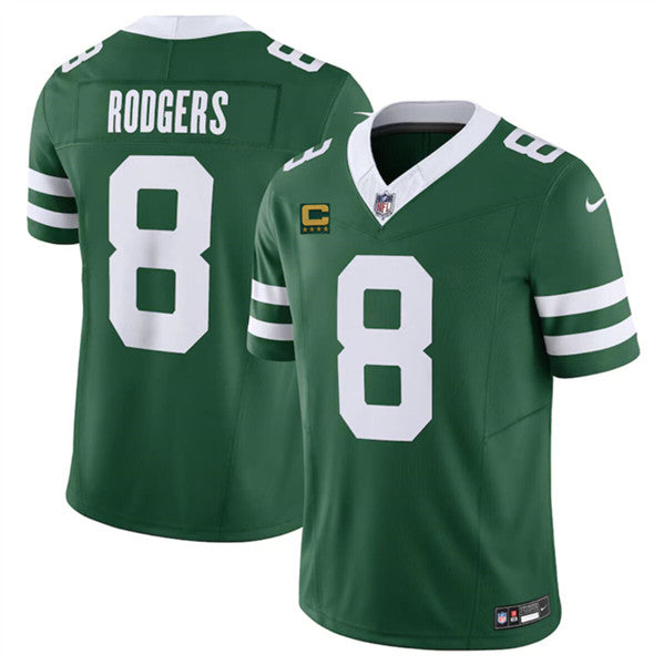 Aaron Rodgers New York Jets green FUSE jersey