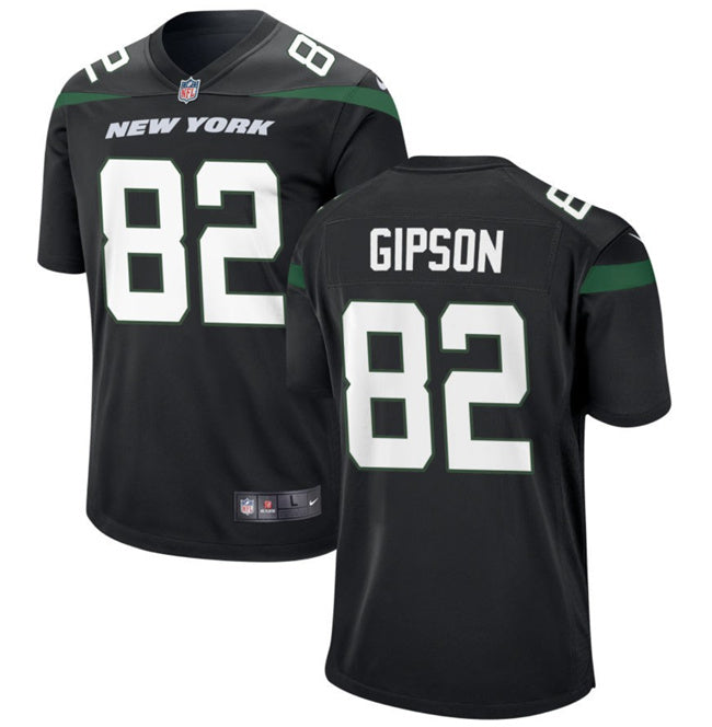 New York Jets #82 Xavier Gipson Black Jersey