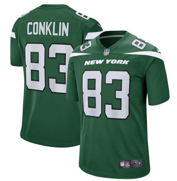 Tyler Conklin New York Jets green Game jersey