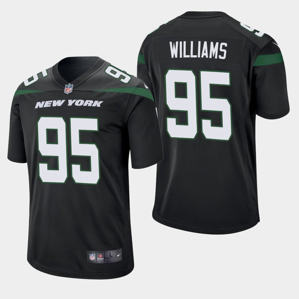 Quinnen Williams New York Jets black jersey