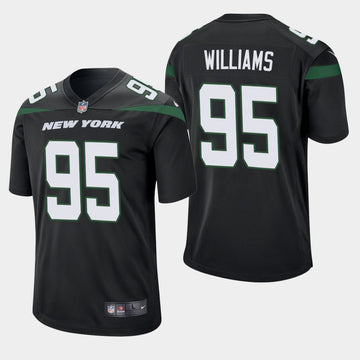 Quinnen Williams New York Jets black jersey