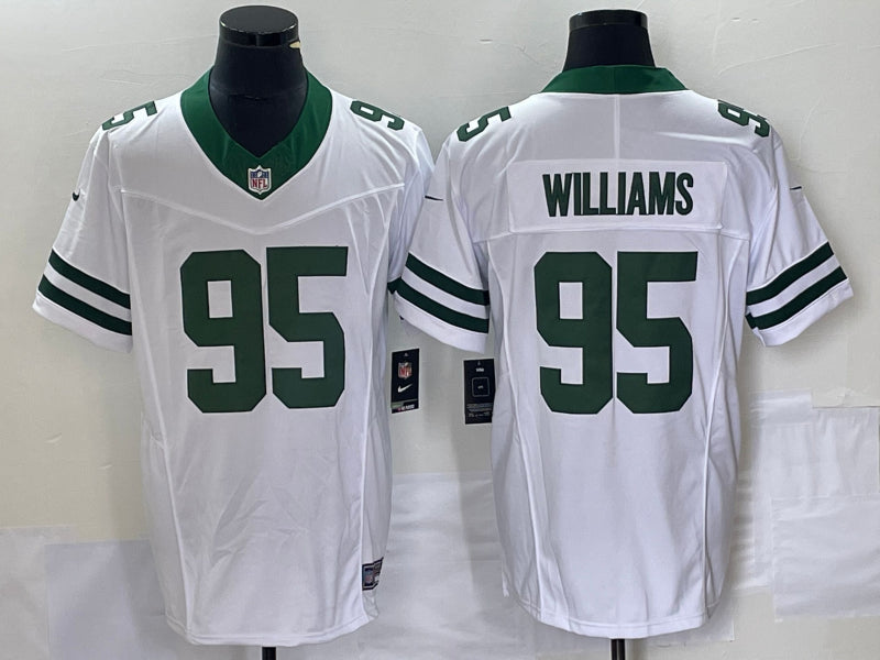 Quinnen Williams New York Jets white FUSE jersey