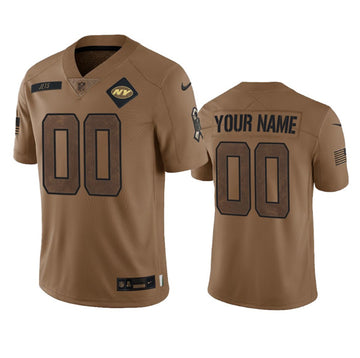 Custom New York Jets brown jersey