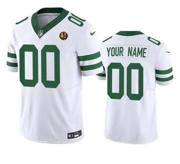 Custom New York Jets white FUSE jersey