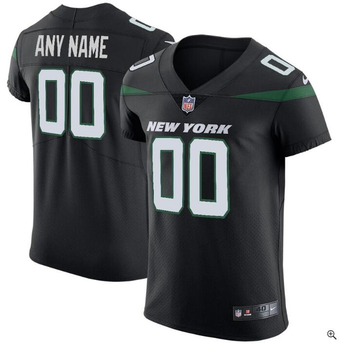 Custom New York Jets black Elite jersey
