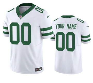 Custom New York Jets white FUSE jersey