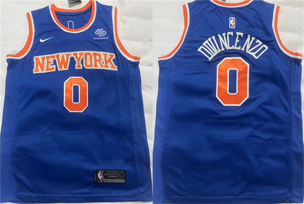 Donte DiVincenzo New York Knicks blue jersey