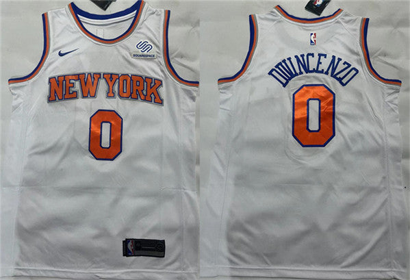 Donte DiVincenzo New York Knicks white jersey